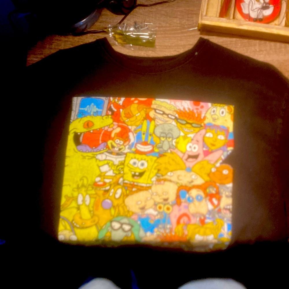 Retro, vintage, cartoon Nickelodeon shirt.